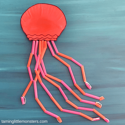Jellyfish Cupcake Liner Crafts - Easy Peasy and Fun